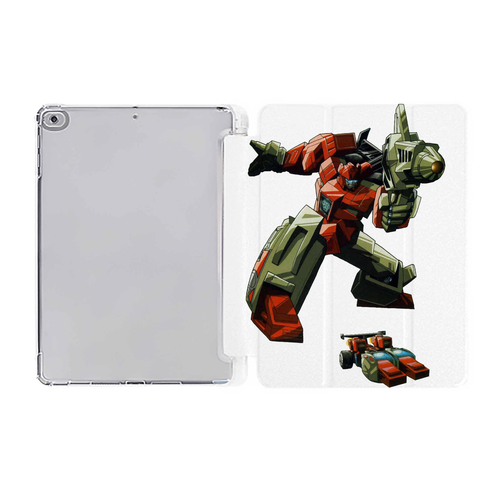 （画像用）  IPad ケース ペン収納付き 三つ折りスタンド PUレザー×シリコン 対応機種9.5/10.5/10.9インチ